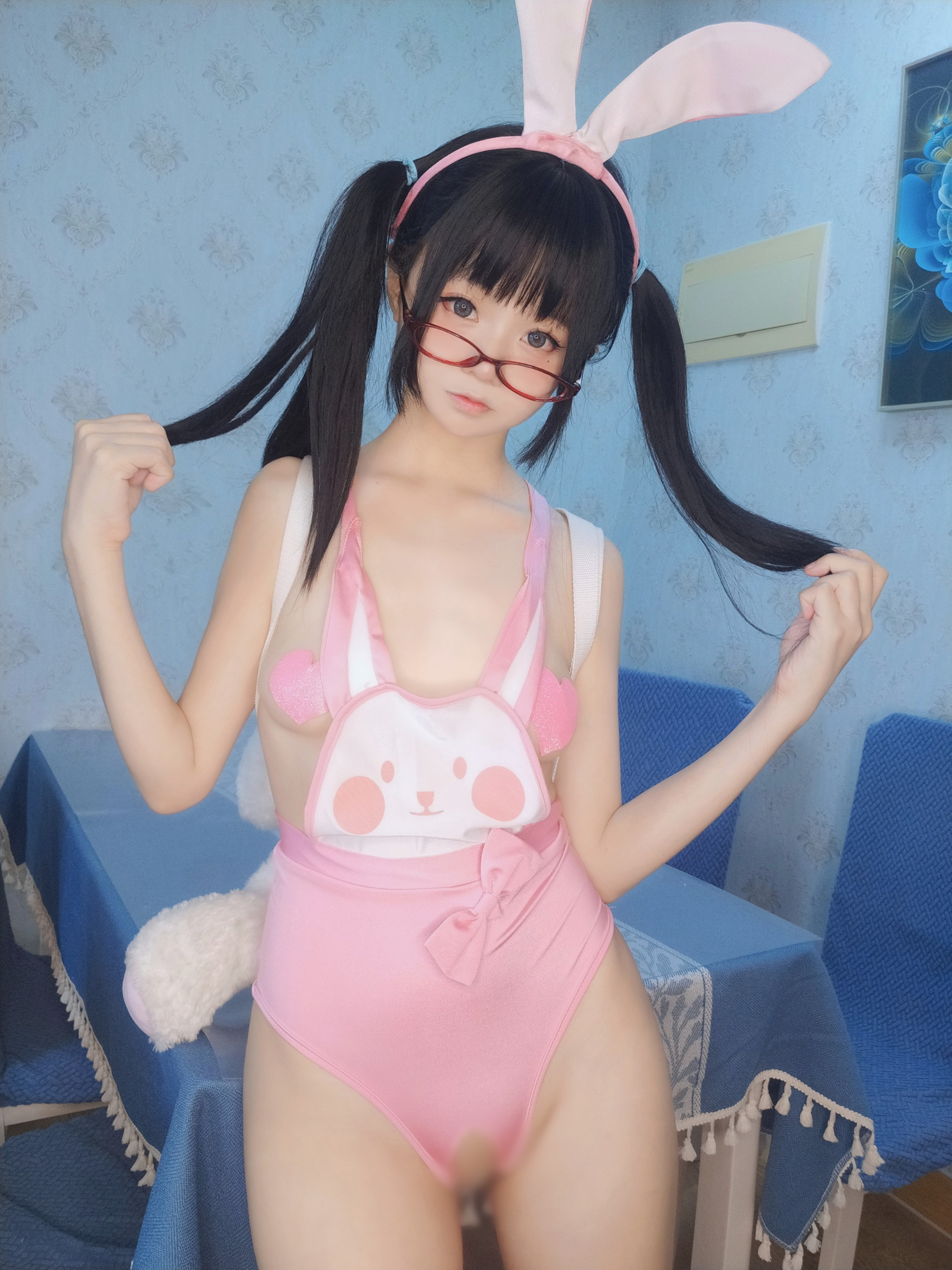 图片[1]-摇摇乐yoyo – NO.083 软妹摇摇乐yoyo  ピンクのうさぎです[100P]-XikXak